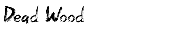Dead Wood font preview